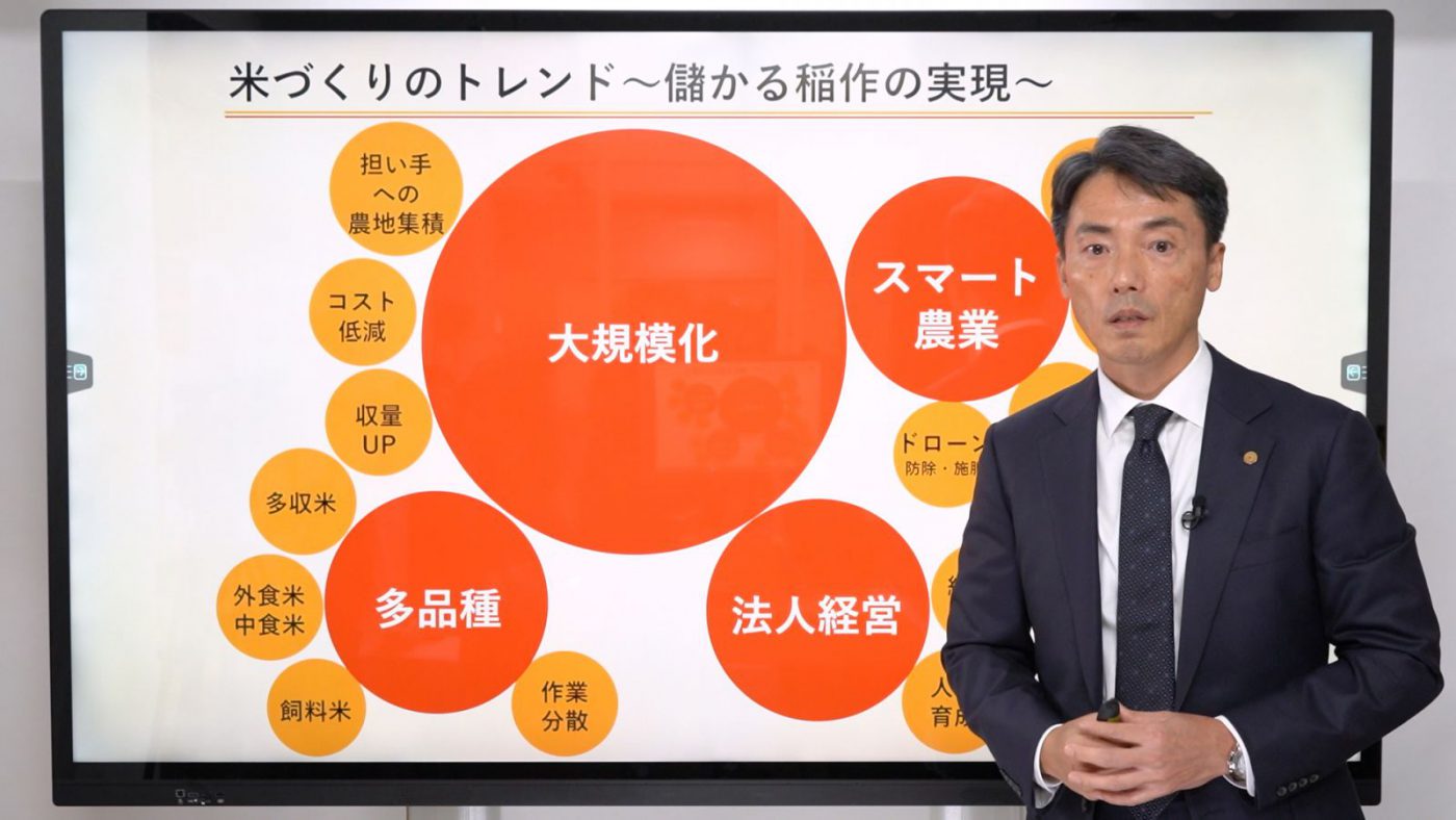 稲作農業の現状とビジョン